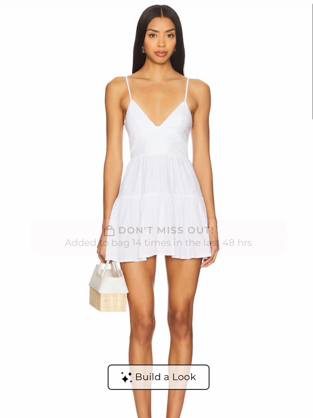 Tilda Mini Dress in White
Tularosa size small
